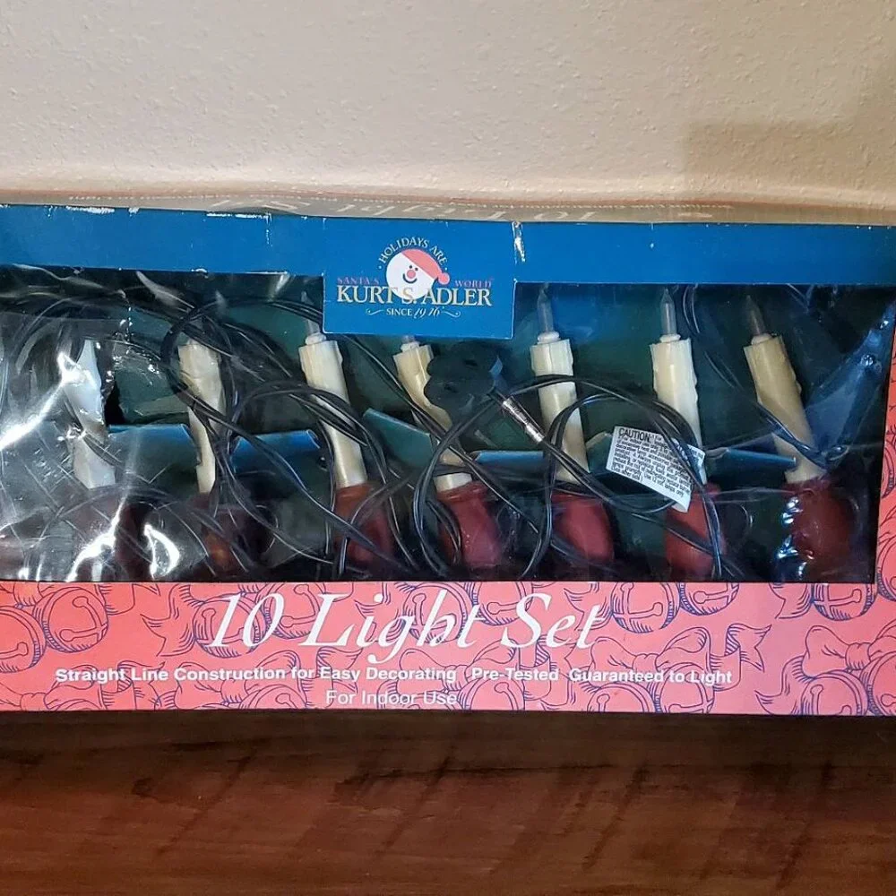 Kurt Adler Candle Clip on Lights 10 Light set